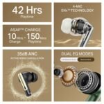 Boat Airdopes 141 Elite Anc Tws Earbuds | 42h Playback