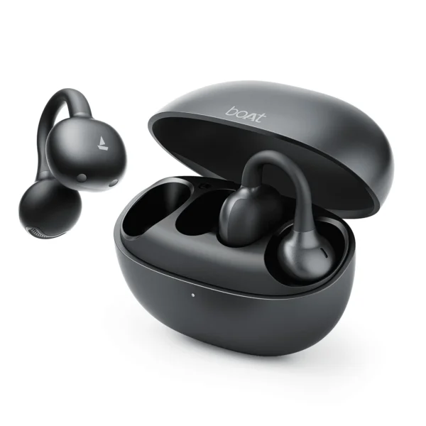 Boat Airdopes Proclip Open Ear Earbuds | 52h Playback – Silkgrey