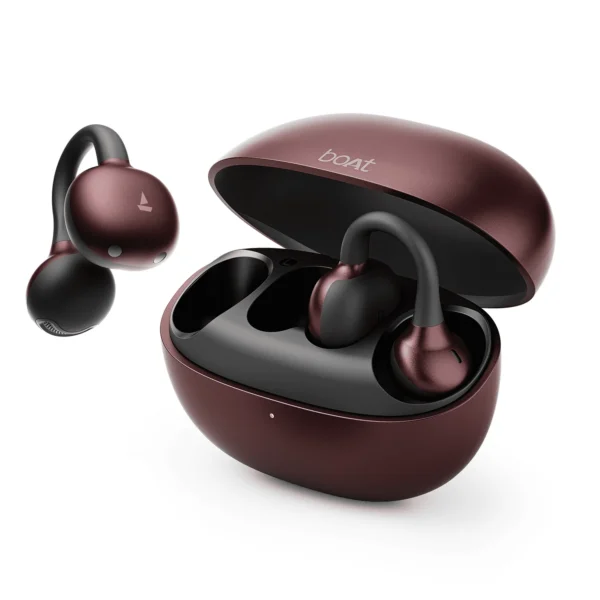 Boat Airdopes Proclip Open Ear Earbuds | 52h Playback – Velvetwine