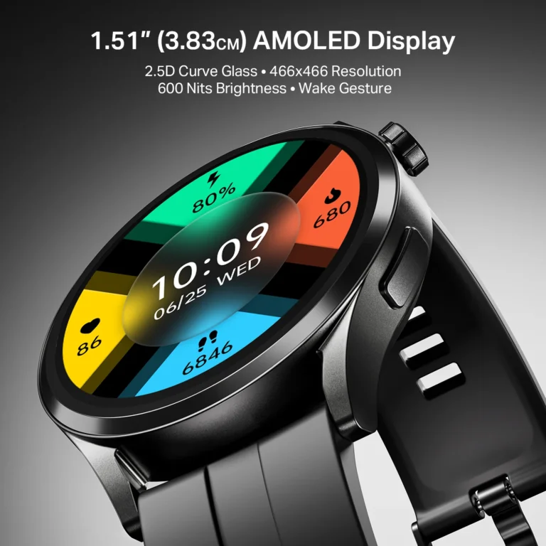 Boat Chrome Horizon Smartwatch With Amoled Display