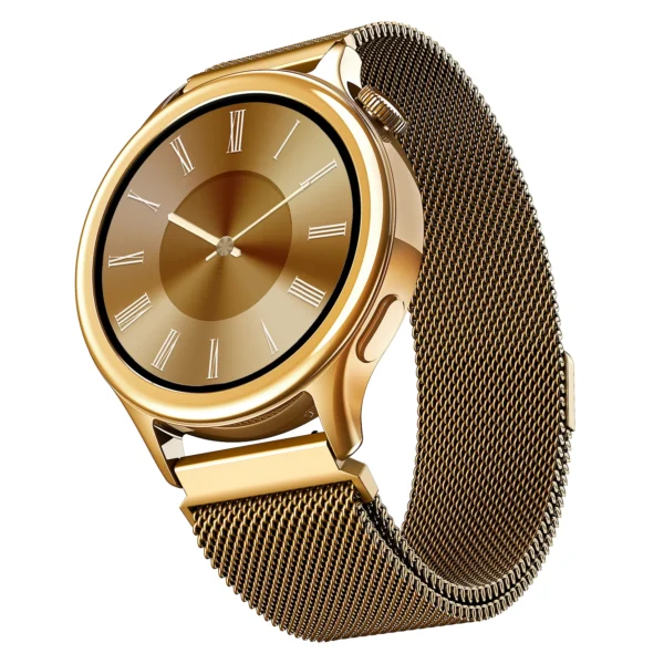Boat Enigma Daze Smartwatch With Bluetooth Calling – Metallic Gold