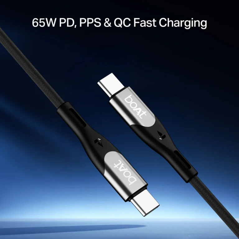 Boat Type C To C 65w Cable | Pd Fast Charging Cable