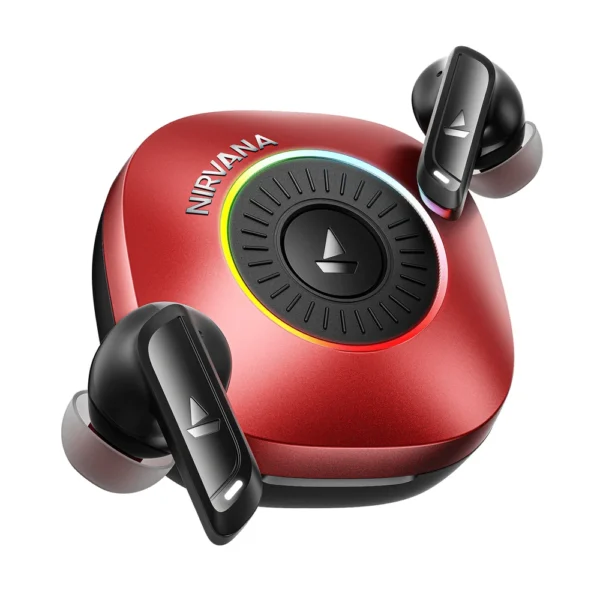 Boat Nirvana Crown Wireless Headphones With Anc – Blazing Red