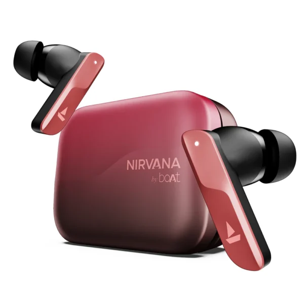Boat Nirvana X Tws Wireless Earbuds For Everyday Listening – Galactic Red