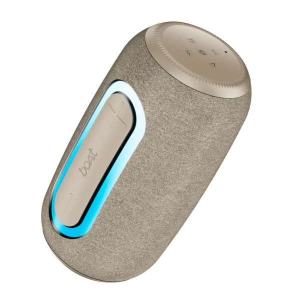 Boat Stone Nyx Portable Wireless Speaker For Everyday Music – Desert Beige