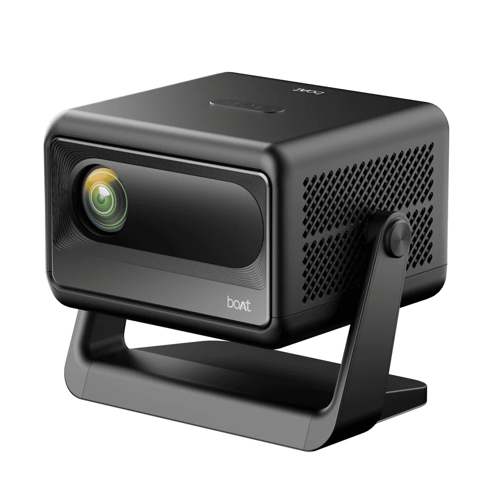Boat Cinehead E1 Android Smart Projector With 150 Inch Display, 720p Hd Resolution Boat Cinehead E1 Android Smart Projector With 150 Inch Display, 720p Hd Resolution