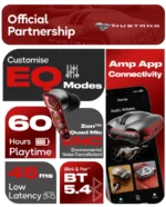 Goboult Mustang Torq Tws Earbuds With 13mm Driver, Bluetooth 5.4, 45ms Low Latency