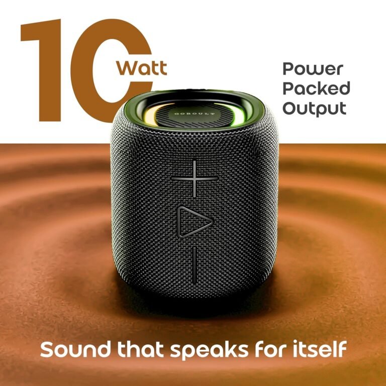 Goboult Rave Q10 Bluetooth Speaker With Up To 12 Hours Playtime, Bluetooth 5.4
