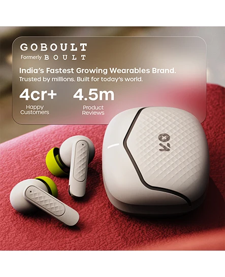 Goboult Z40 V2.0 Tws Earbuds With Bluetooth 5.4, 70 Hours Playback – Onyx Grey