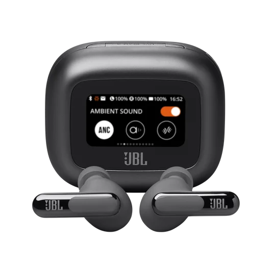 Jbl Live Beam 3 Touchscreen Earbuds With 48 Hour Battery – Black
