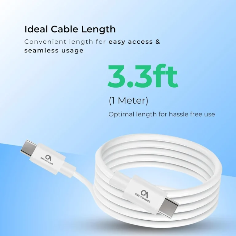 Onearmour Type C To Type C High Speed Data Cable For Charging & Data Transfer